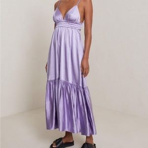 araceli maxi dress Black Araceli Gathered Maxi Dress